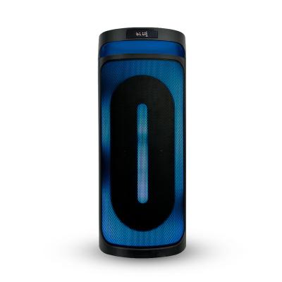China LED Flashing light 2023 Feiyang Factory plastic outdoor wholesale PA karaoke Dual 8inch 80W power boon box TWS flame light party speakers for sale