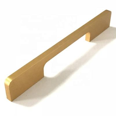 China Wholesale Modern Aluminum Wardrobe Handle Matt Black Modern Office Furniture Drawer Sideboard Long Pull Handles for sale