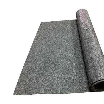 China Waterproof BBQ 100% Polyester PVC Mat Waterproof Non Flammable Curtains Polyester Felt Fabric Rolls for sale
