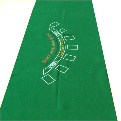 China Custom Poker Table Poker Game Table Top Felt Fabric Rolls With Green Color for sale