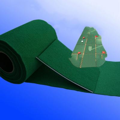 China Waterproof Dyed Golf Game Putting Mat Table Cover Polyester Felt for sale
