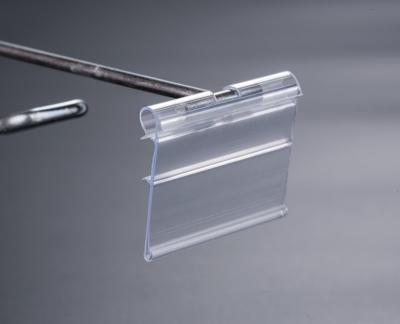 China Easy Installation Label Price Tag For Double Wire Shelf Hook Label Holder For Hook Strip Label Holders / Display Data For Metal Hooks for sale