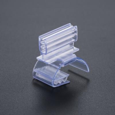 China PVC Supermarket Display Flexible Plastic Hinge Price Sign Holder for sale