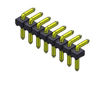 China Einzelne Reihe Pin Header Connectors 2.54mm VORMONTIERTER TYP 1 *2 PIN To 1*40PIN H=2.54MM H=1.5MM zu verkaufen