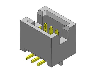 China 300V AC/DC Box Header Connector 1.27mm SMT Type With Pegs for sale