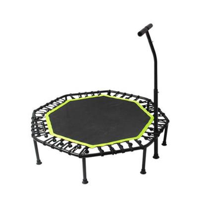 China LOGO Home Gym Used Fitness Equipment Mini Indoor Polygon Trampoline With 3 Speed Adjustable Professional Customized Handle for sale