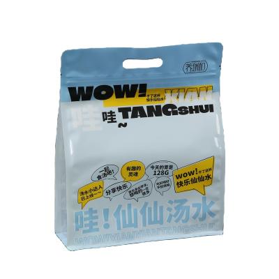 China Aluminum mylar barrier seal customization hexagon design with zip lock foil fgrade packaging plastic bags stand up zip lock pouch for sale