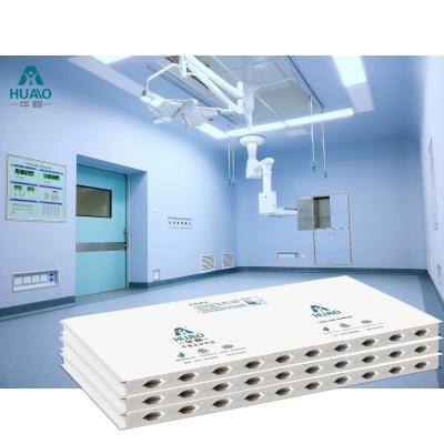 China HUAAO Modular Cleanroom Parede PU Painéis Sandwich de lã de rocha Painéis de parede de sala limpa à venda