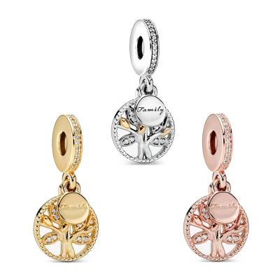 China CLASSIC 925 Sterling Silver Bracelet Family Tree Charm Beads Suitable for Women Sterling Silver Bracelet DIY Jewelry for sale