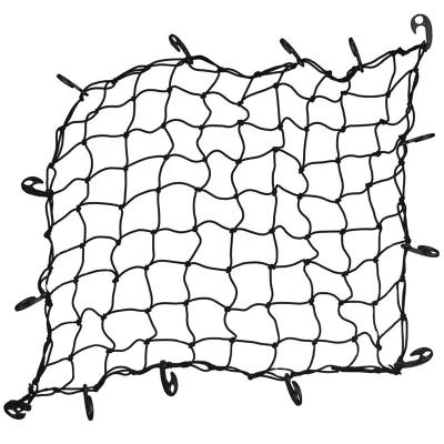 China Exterior is PP; inside is custom made high quality flexible nylon polypropylene rubber or latex elastic car wire rope Bungee cargo net for sale