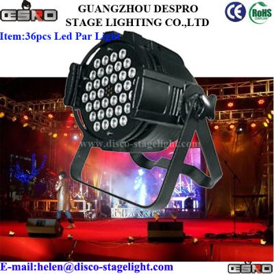 China Energy Saving LED Par Can Lights Portable Stage Lighting 45° Bean Angle for sale