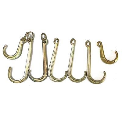 China Wholesale 45#Mn Yellow Zinc 45#Mn Plating Towing Group Chain Hook for sale