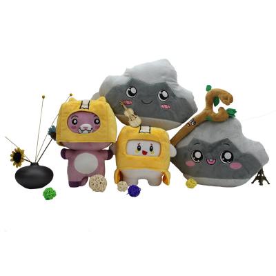 China Lankybox Cartoon Dismountable Robot Soft Toy Plush Children's Gift Turned Into A Doll Girl Bed Pillow for sale