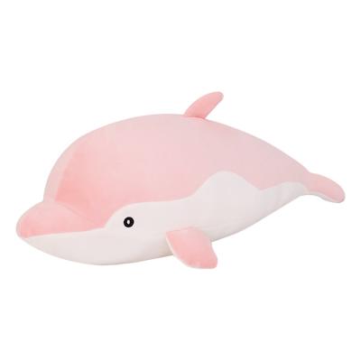 China Plush 35cm Plush Toy Cute Dolphin Doll High Quality Down Cotton Filled Marine Zoo Doll Gift Children's Sleeping Pillow for sale