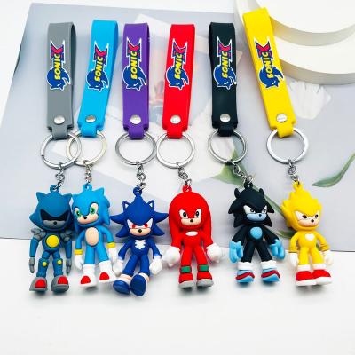 China Cute Sonic Car Animation Cartoon Doll Doll Key Chain Keychain Ultrasonic Ultrasonic Mouse Key Chain Pendant Bag for sale