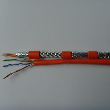 Κίνα 24AWG 4 καλώδιο ζευγαριού UTP CAT5E με RG6BC, υψηλό καλώδιο μετάδοσης UTP CAT5E Ethernet προς πώληση