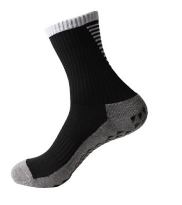 China Sports thickened towel men's football short sock striped anti slip sports socks wear-resistant non-slip for sale