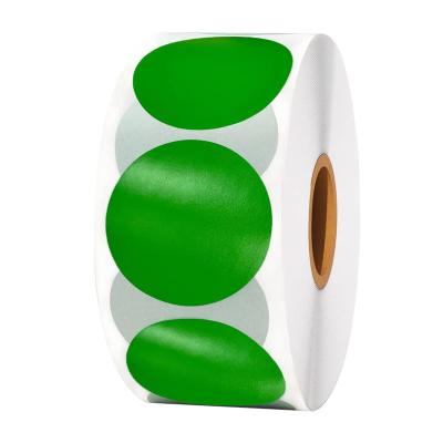 China Prenda impermeable impresa redonda de Logo Thermal Shipping Label Adhesive en venta