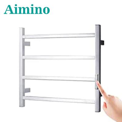 China Modern Electric Towel Warmer Wall Mounted Electric Heated Towel Racks 304 Stainless Wired for sale