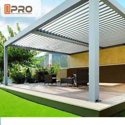 중국 옥외 자동화된 현대 백색 Pergola, 분말 입히는 알루미늄 Pergola 판매용
