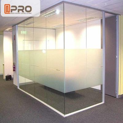 China Las paredes modulares insonoras de la oficina, aislaron las divisiones de cristal de la oficina en venta