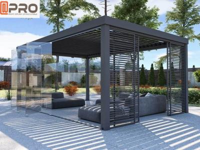 Cina Pergola di alluminio moderna elettrica della feritoia del metallo per residenziale in vendita