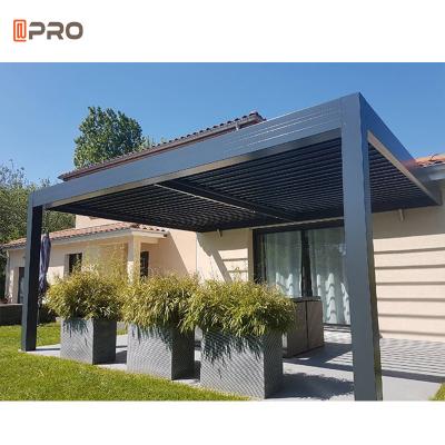 Cina Pergola bioclimatica motorizzata del gazebo del tetto di alluminio moderno all'aperto del Louvre in vendita