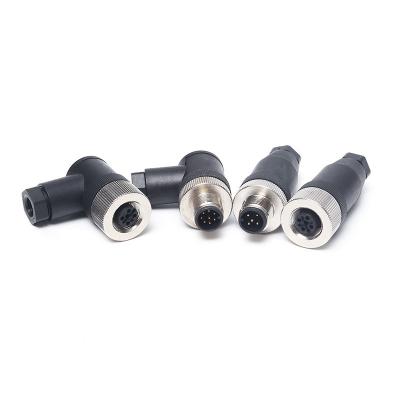 Китай Соединитель кабеля GPIO круговой с кабельным соединителем M12 4pin 5pin 8pin 12pin Lan CAT5 продается