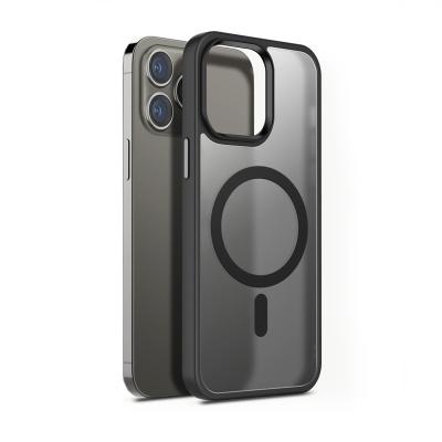 China Shockproof For iphone 15 case Wireless Charging Phone Case Hybrid TPU Hard PC Transparent for iPhone 15 promax 15 plus Magnetic Phone Case for sale