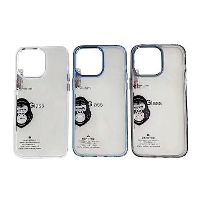 China Shockproof For iphone 15 case 2023 New Arrivals Tempered Glass phone case for iphone 15promax cover transparent phone case Soft TPU frame for sale