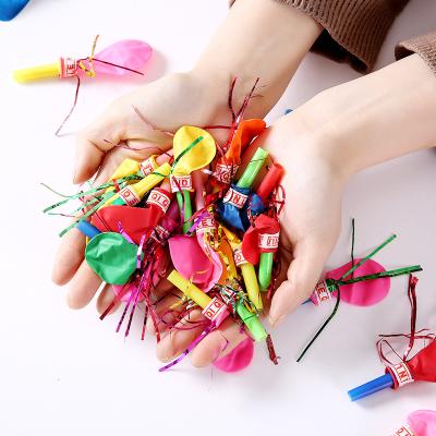 China Fashional Wholesale 9cm Whistle Balloon Latex Balloon Party Balloon Children's Toy Wedding Atmosphere Sound Toy for sale