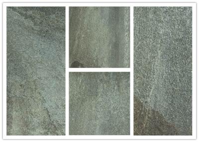 China Matte Surface 24x24 Porcelain Tile Stone Look Grey Color Concave Convex Pattern for sale