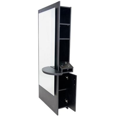 China Perfume cometary store styling hair salon stations furniture wood cabinet for haircut station in baber store for sale for sale