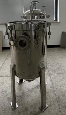 China SS304 High-efficiency Vertical Pressure Bag Filter With Reinforced Filter Gauze for sale