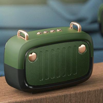 China EZCast Mini Retro Wireless BT Portable Speaker With FM Radio 3D Speakers Support Stereo HiFi Sound Card for sale