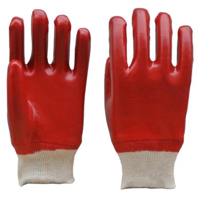 China Wholesale Household Glove Oil Resistant Pvc Glove Polyester Glove for sale