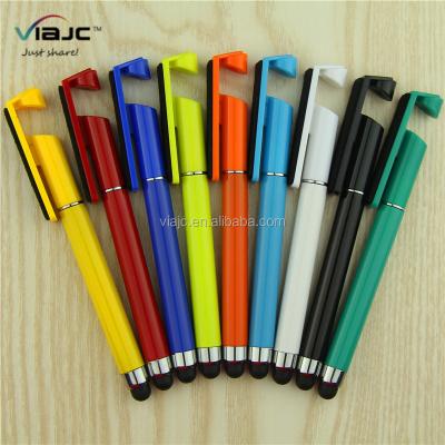 China Promotional Pen New Phone Holder Pen 4 in 1 Phone Holder Fancy Plastic Pen for sale