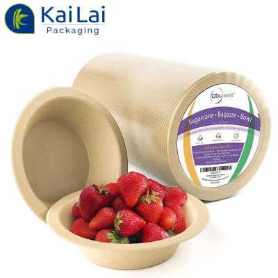 China Wholesale Disposable Biodegradable Food Takeaway Packaging Bagasse Salad Bowl Disposable Burrito Bowl for sale