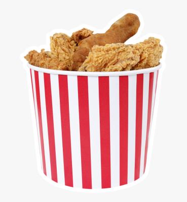 China Disposable disposable take away paper bucket/fried chicken cup with lid for sale