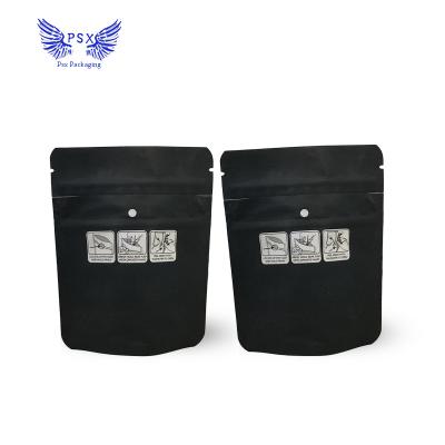 China Free Sample Recyclable Custom Resealable Food Grade Heavy Duty Window Safe Self Seal Secure Slider 3.5G Child Proof Bags for sale