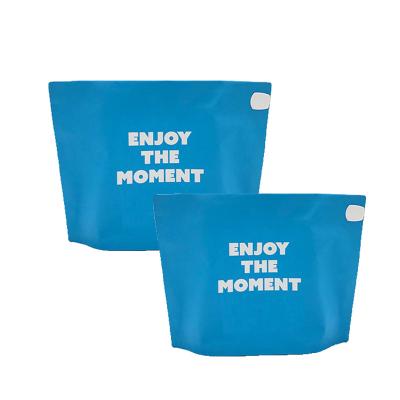 China Moisture Proof Made In China Eco Friendly Packaging Printed Reusable Storage Plastic Zipper Waterproof Blue Slider 3.7G Outlet Bags Child Proof for sale