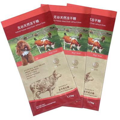 China High Quality Safety Factory Wholesale Price Sale 2KG 5KG 10KG 15KG Flat Bottom Aluminum Foil Stand Dog Cat Food Packaging Plastic Bags for sale