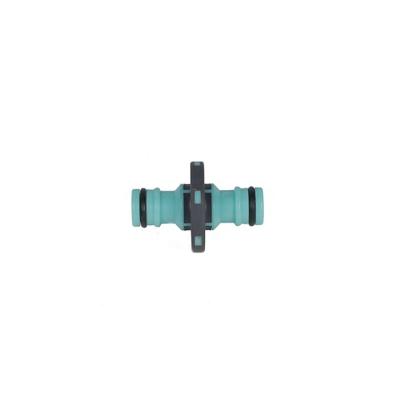 China Plastic Straight Plastic 2 Way Garden Water Irrigation Hose Fitting ABS High Pressure Quick Coupling Nipple Connector for sale