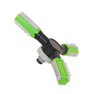China Variable Flow Controls Upgrade Plastic ABS Garden Automatic Rotating Sprinklers Rotary Nozzle with Base for sale