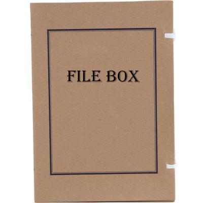 China Recyclable Custom Printed Kraft Storage Box Paper Folding Folder Box Customized Mailbox for sale
