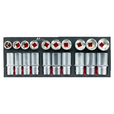 China Maintenance Tool A-1 1/2 Inch 20 Pcs (EVA) Socket Set For Drawer Cart for sale