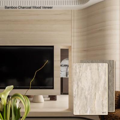 China Neues Design 1220*2440*5/8mm wasserdicht und flammhemmend biegsam Bambus Holzkohle Veneer PVC umweltfreundlich zu verkaufen