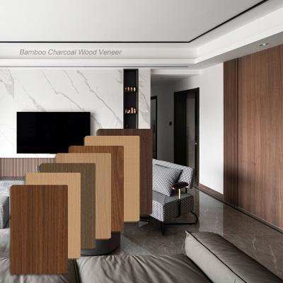 China Hot Sale 1220*2440*5/8mm Waterproof And Flame Retardant Bamboo Charcoal Fiber Eco-Friendly Wood Grain Siding For Background Wall for sale