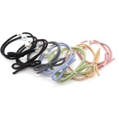 China Headband Hot Selling Hair Bands For Women Girls Solid Color Fashion Elastic Hair Scrunchies for sale