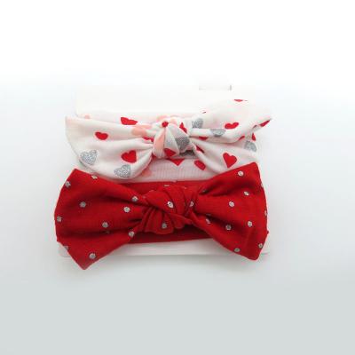 China Other Red White Wave Points Bow Hair Band Bowknot Stretchy Decoration Set Multi-style Headbands Kid Baby Hairbands for sale